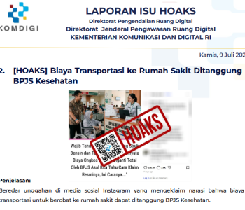 Isu Hoaks & Disinformasi 9 Juli 2026