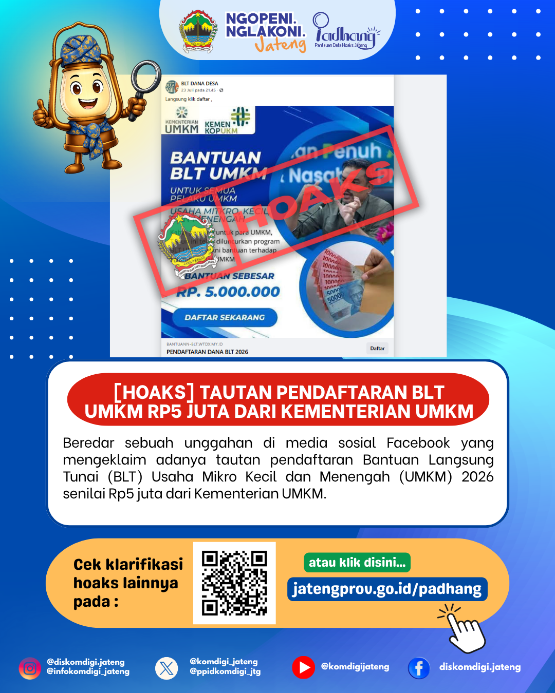 Isu Hoaks & Disinformasi 1 Agustus 2026 Grafis